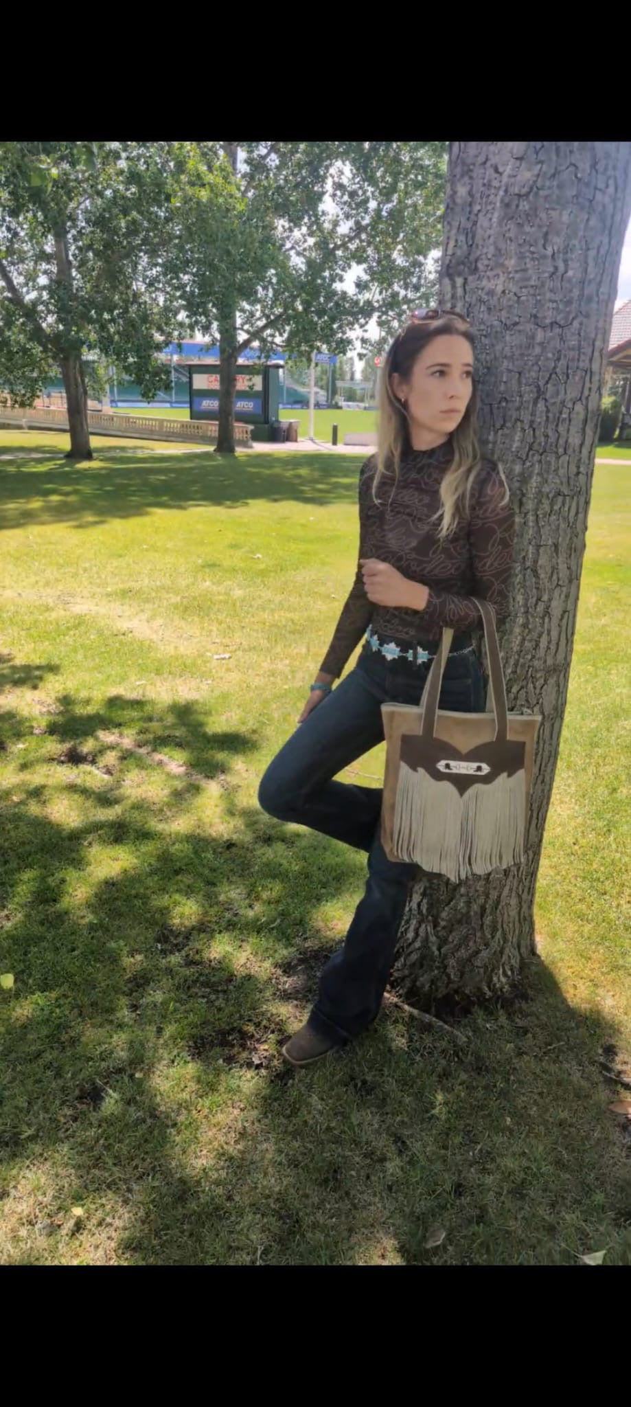 Leather Fringe Purse