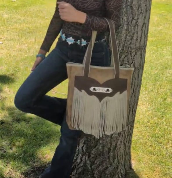 Leather Fringe Purse